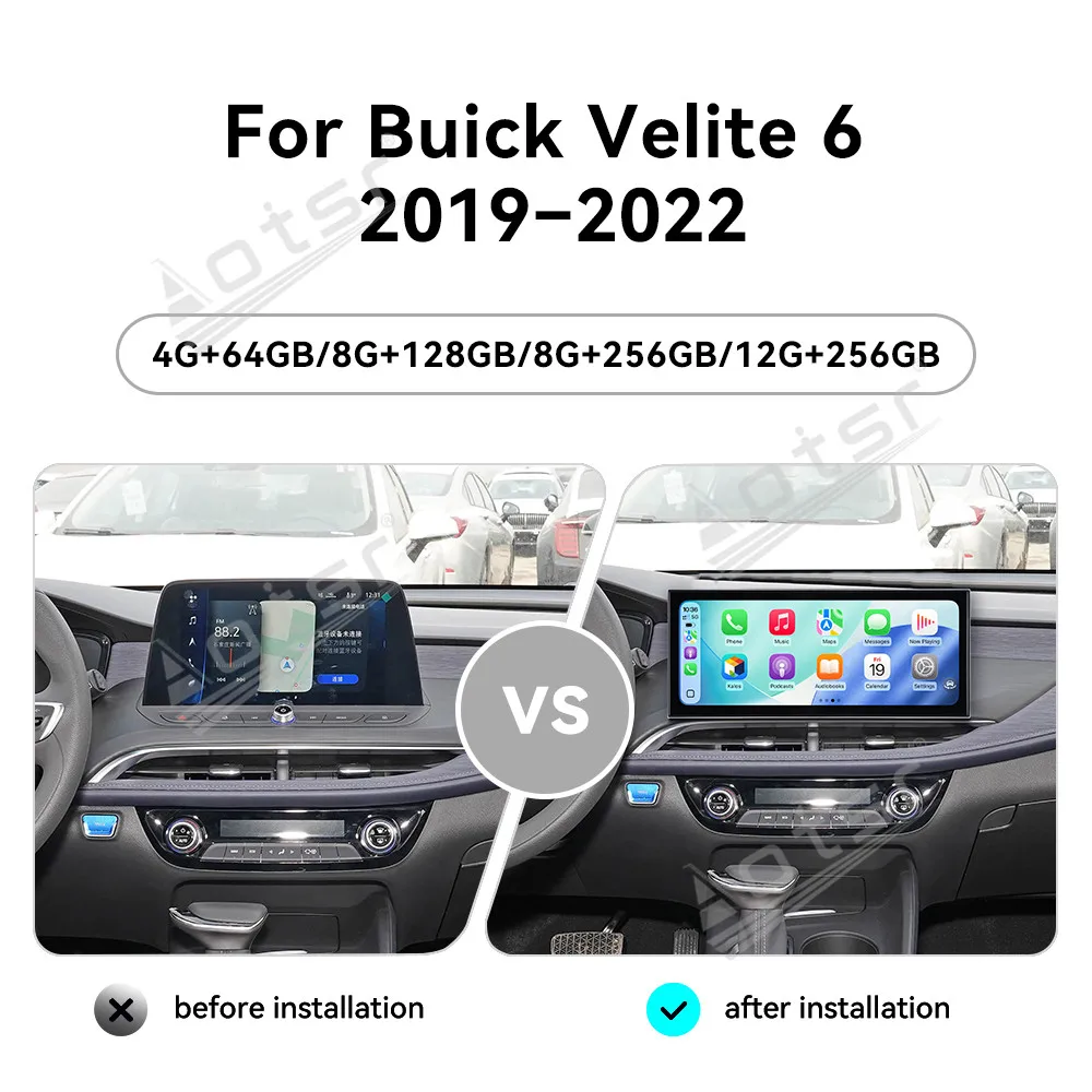 CarPlay 15.8’’ Android 15 For Buick Velite 6 2019-2022 Car gadgets Car Radio Car GPS Navigation HD Screen Multimedia Player Head