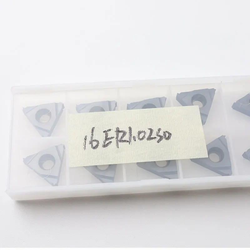 10PCS11IR 16ER 16IR 0.5 0.75 0.8 1.5 1.25 1.5 1.75 2.0 ISO  Carbide Threading Inserts Cutter Tools for Steel 303 Stainless Steel