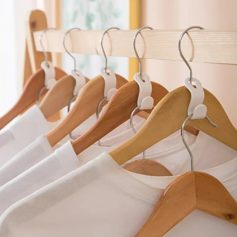 20pcs/40pcs Pp Material Rotatable Clothes Hanger Connection Hook, Simple and Versatile Multi-Functional Clothes Drying Hook