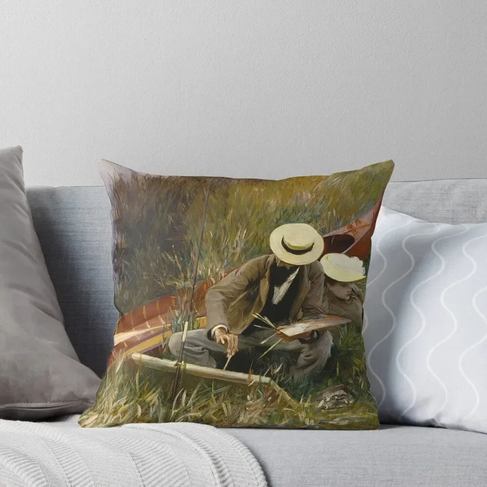 john singer sargent art style, john singer sargent art institute, john singer sargent famous paintings Throw Pillow