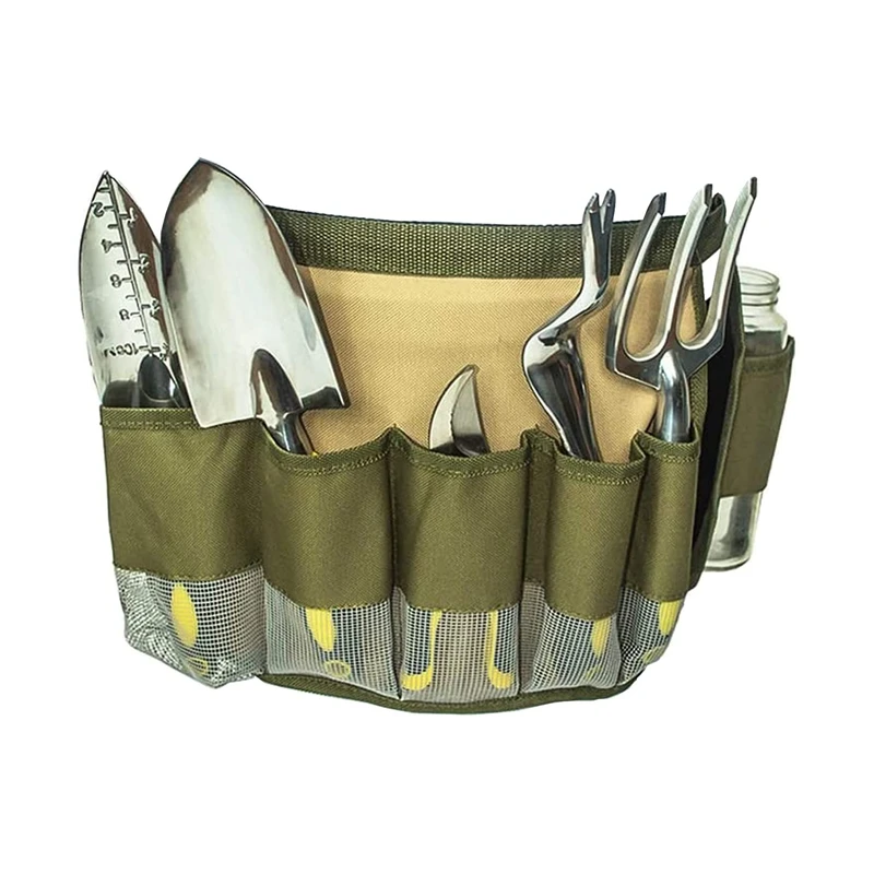 Multi-Pocket Garden Tool Belt, Gardening Tool Apron, Pouch Bag Apron For Gardening Tool Belt For Gardening