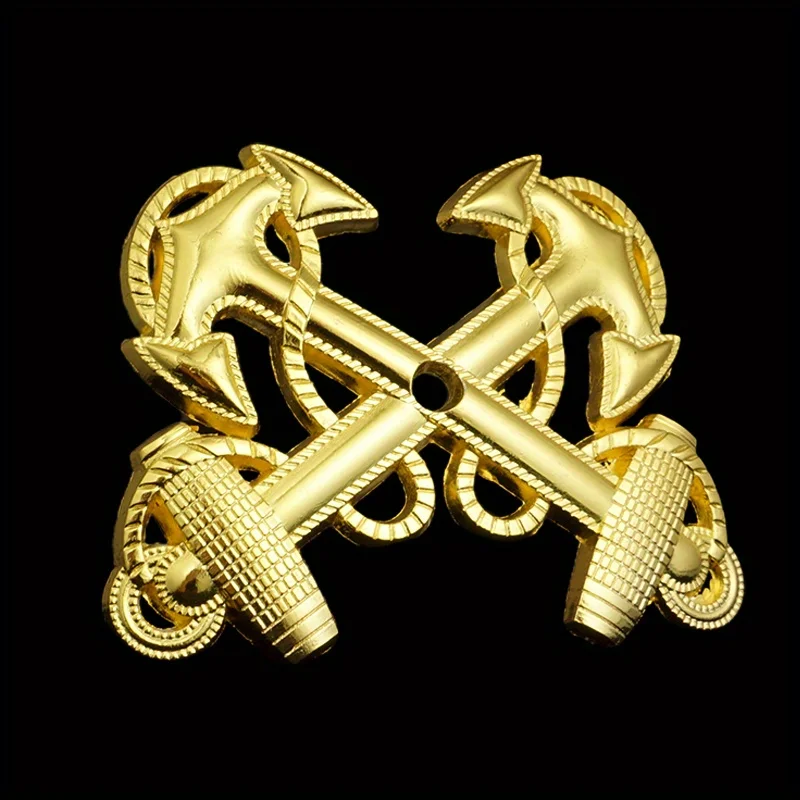 US Naval Officer Hat Badge Eagle & Anchor Emblem Screw on Leather Uniforms and Workwear Accessories 1pc view 6