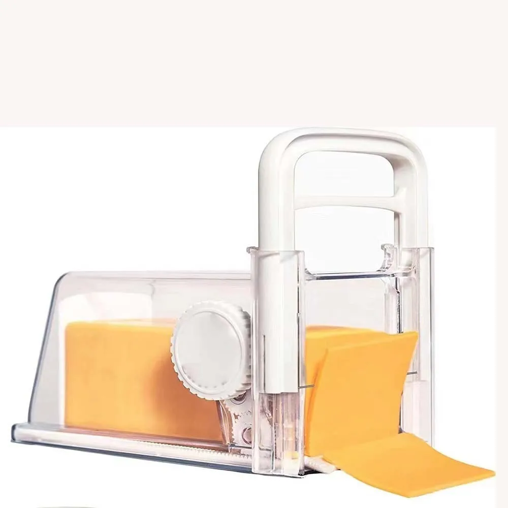 Butter Cheese Slicer with Storage Container,4 in 1 Multi Cutter with 3 Replaceable Blades Kitchen Cutting Tool