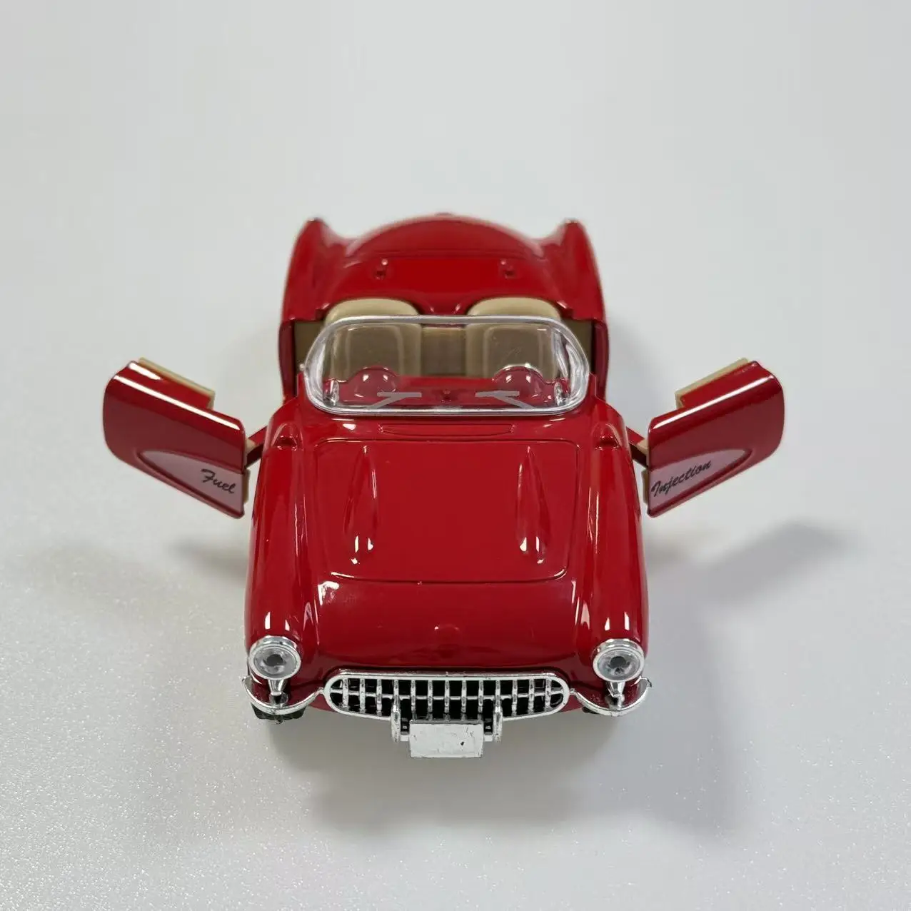 (Wellpappenschachtel) Maßstab 1:36, Vintage-Konvertible im Stil eines Spielzeugautos, leistungsstarke Feder, Metallguss, Jungenspielzeug, das beste Geschenk. – Detail 9