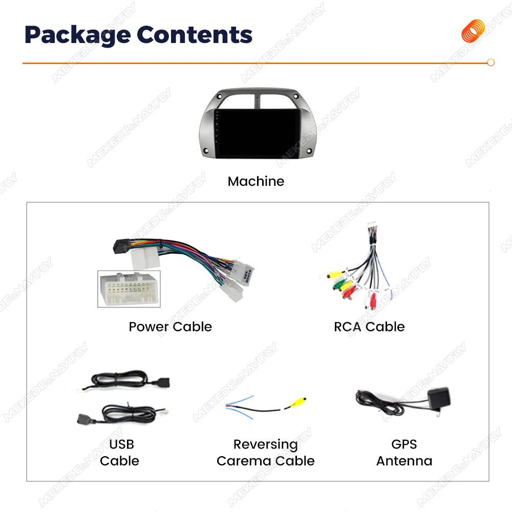 Para Toyota RAV4 2 CA20 CA20W XA20 2001-2006 Android 14 inalámbrico Carplay Radio de coche reproductores Multimedia Central sistemas inteligentes