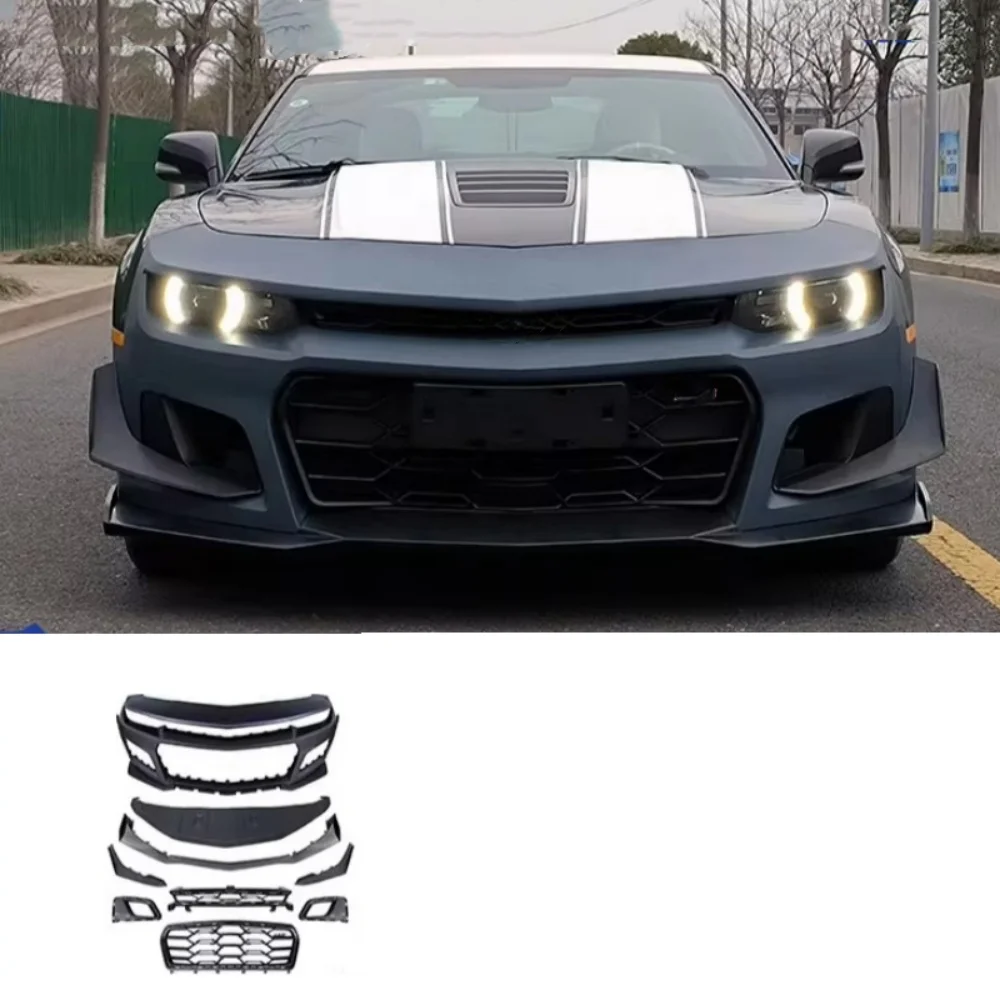 

Для Chevrolet camaro 1LE модифицированный передний бампер, решетка для губ, противотуманная фара, рамка, накладка в сборе, неокрашенные автоаксессуары