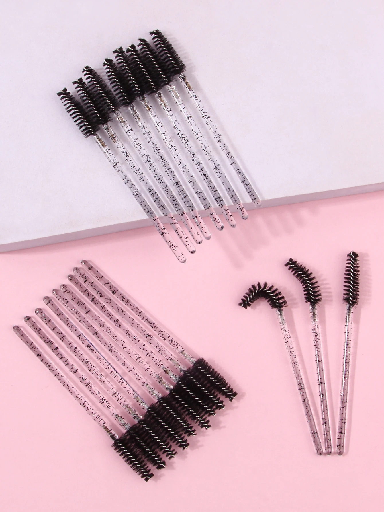 Cepillo de pestañas de cristal desechable, peine 20 piezas, extensión de rímel, varitas, maquillaje profesional, herramienta de belleza