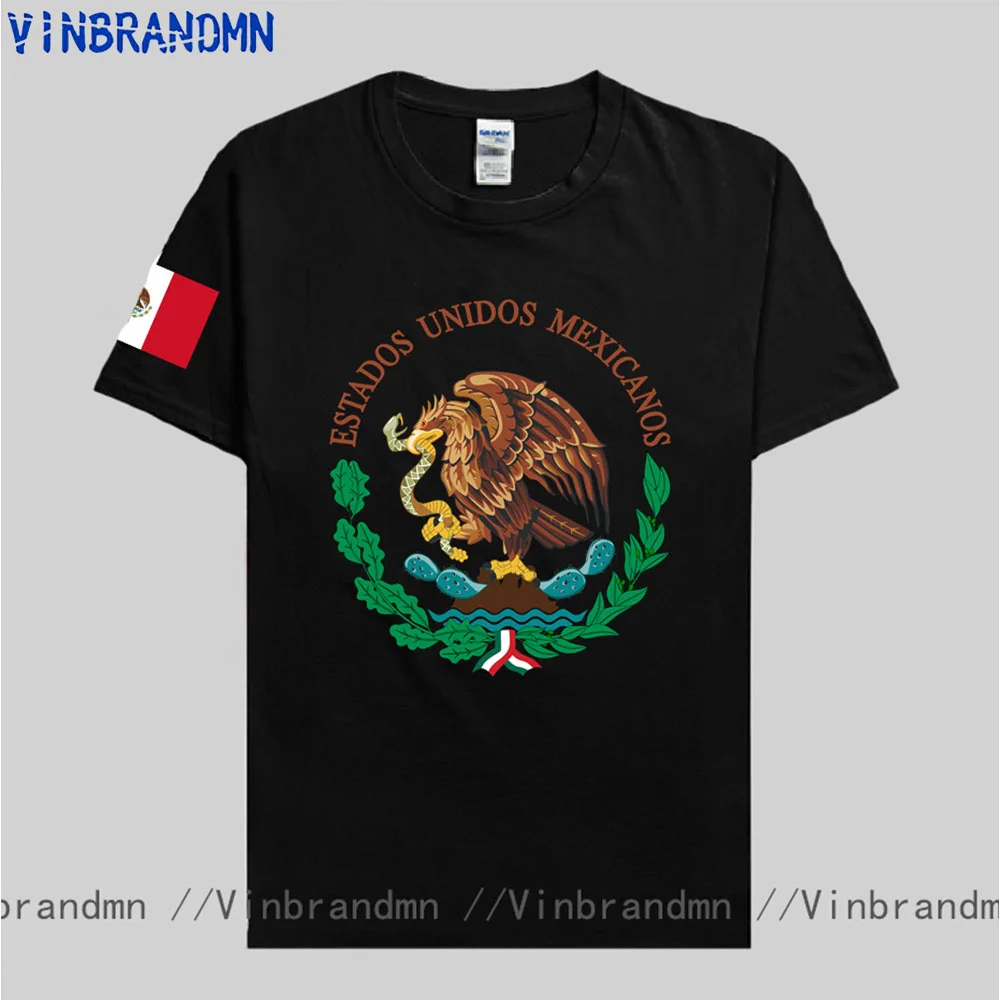 Mexico Flag Seal T-shirt Mexican Coat of Arms T Shirt Men Estados Unidos Mexicanos Clothes Custom Birthday Boyfriend Gift Tshirt