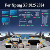 For Xpeng X9 2025 2024 PPF Protection film Accessories Interior transparent TPU GPS Navigation Gear Panel Center Console Sticker