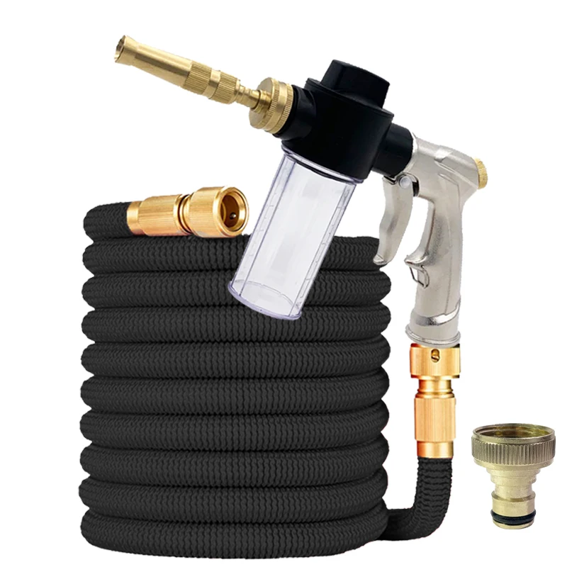 

Garden Water Hose High Pressure Car Wash Water Gun Set Expandable Rubber Magic Water Hose For Garden Farm Irrigation Cleaning