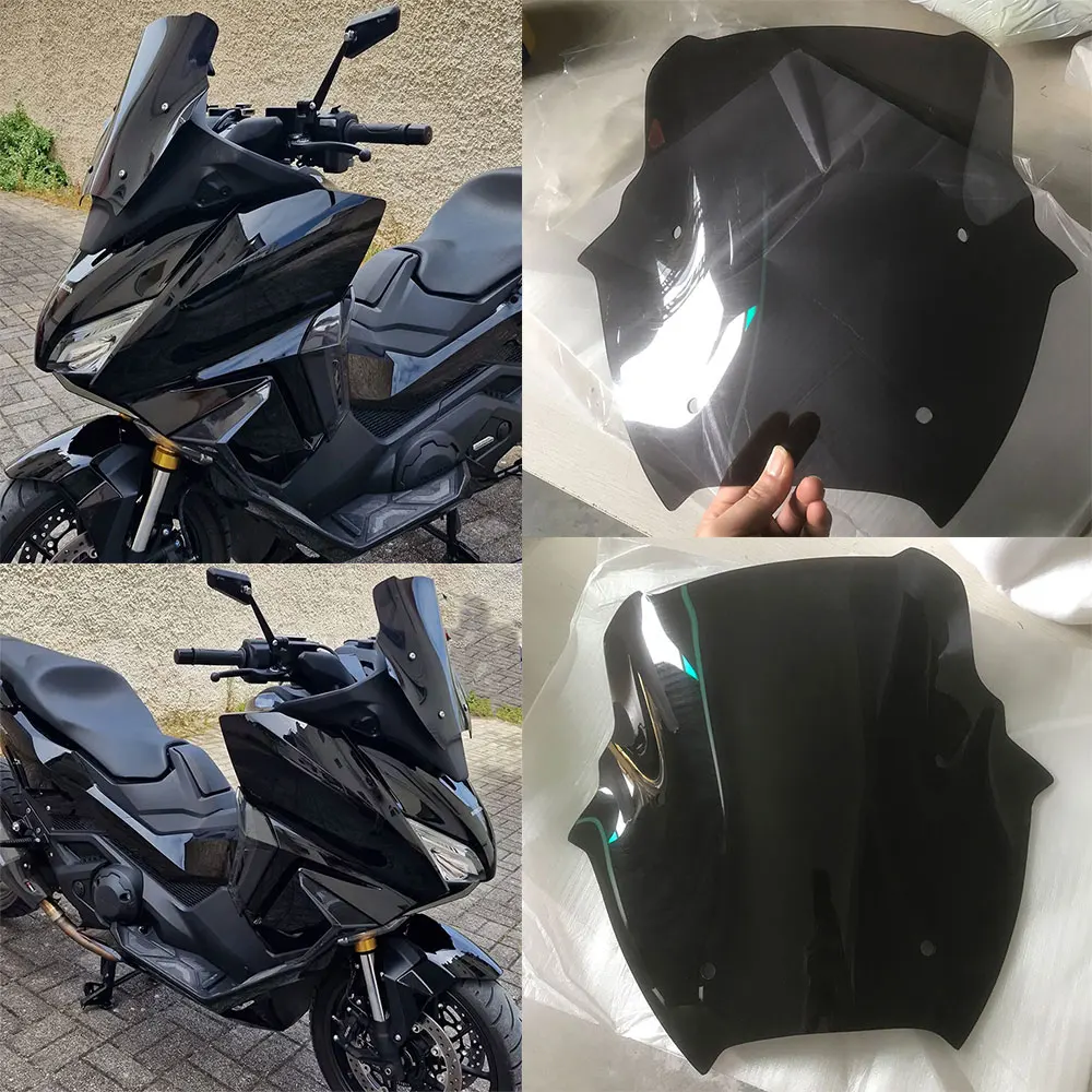 

Лобовое стекло с двойным пузырьком для мотоцикла, спортивное ветровое стекло для путешествий, 2021 2022 2023 2024, Honda Forza 750 NSS750 NSS 750