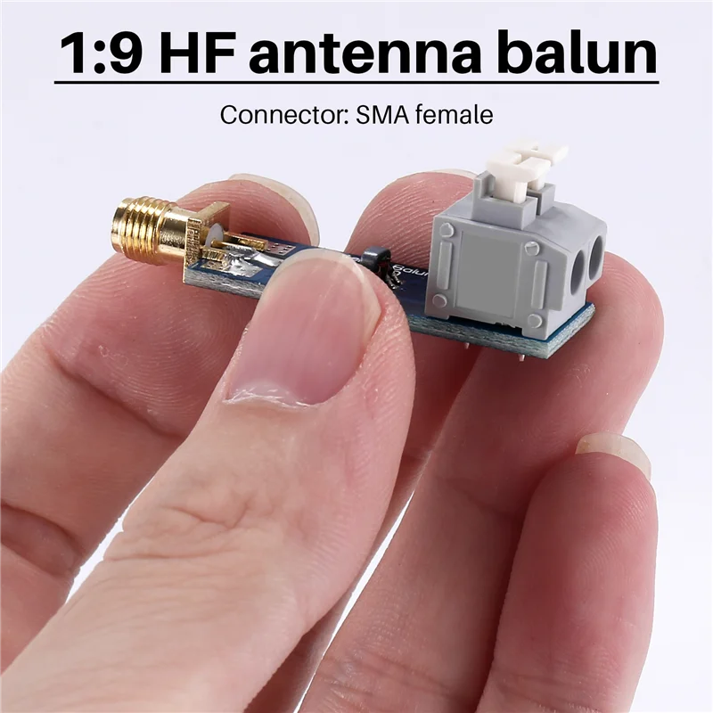 1:9 HF Antenna Balun One Nine: Tiny Low-Cost 1:9 Balun Frequency Band, Long Wire HF Antenna RTL-SDR 160M-6M New view 6