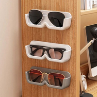 1/3/5PCS Eyeglasses Organizer Rack Wall Mounted Sun-glasses Display Holder Wardrobe Decoration Storage Box Sunglass Organizer