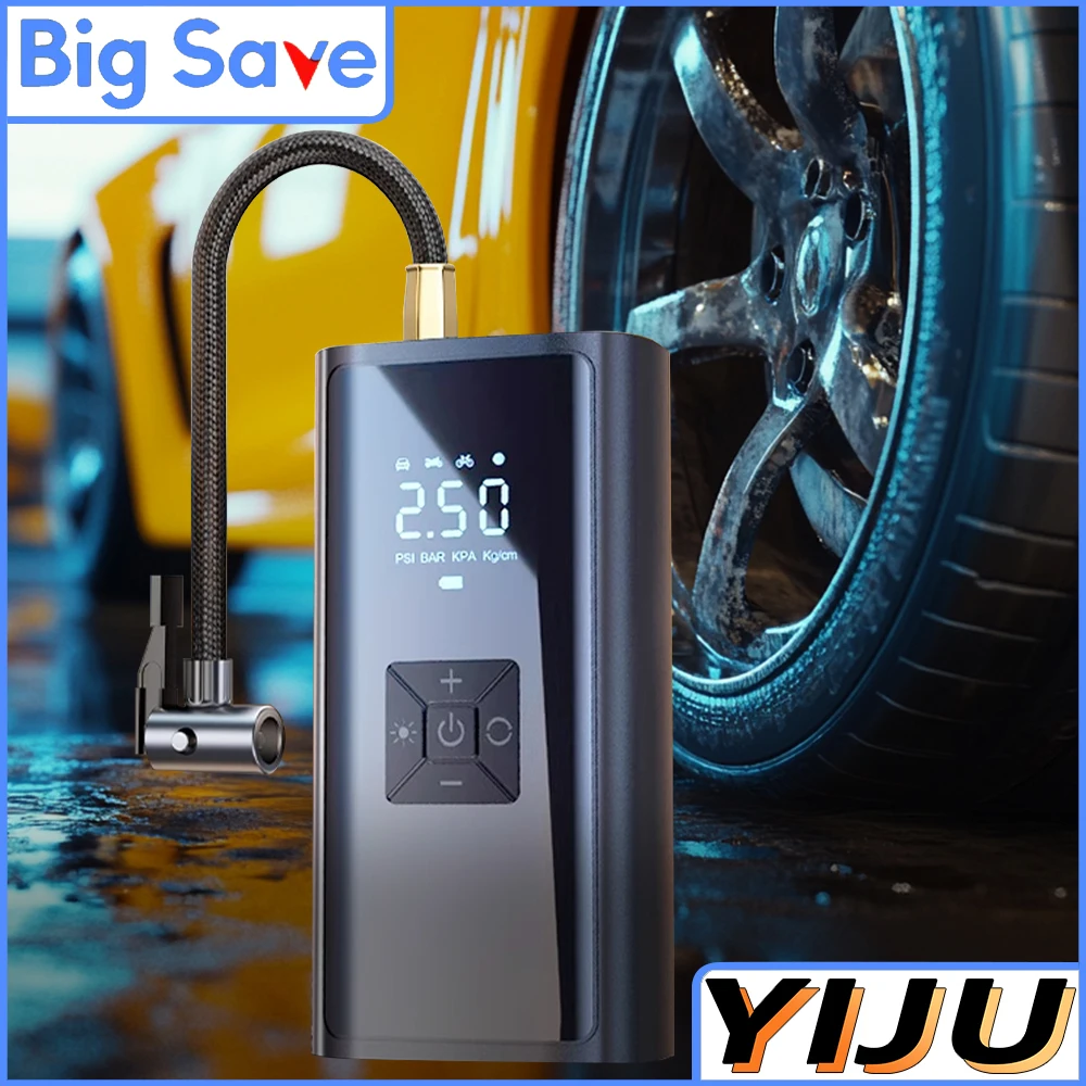 Air Pump Portable Universal Electric Air Compressor Treasure 150PSI LED Multitool Inflator For Motorcycle For Xiaomi