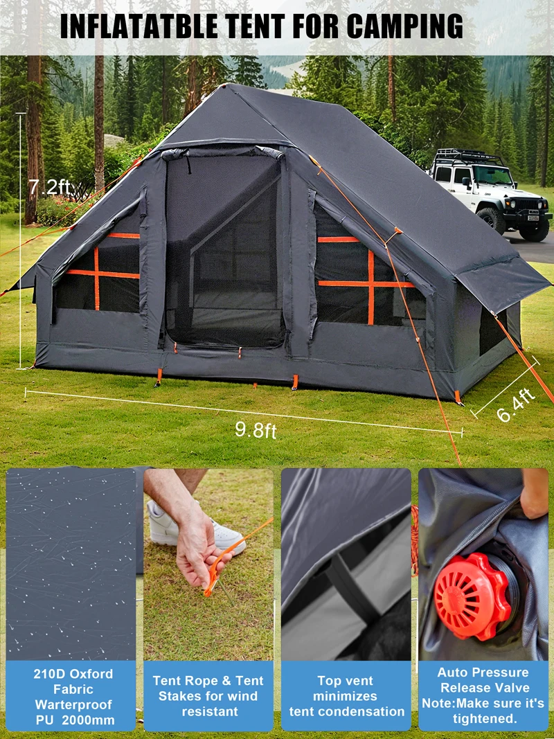 Büyük Su Geçirmez Dört Mevsim  - Outdoor Camping Inflatable Tent incelemesi ve fiyatı