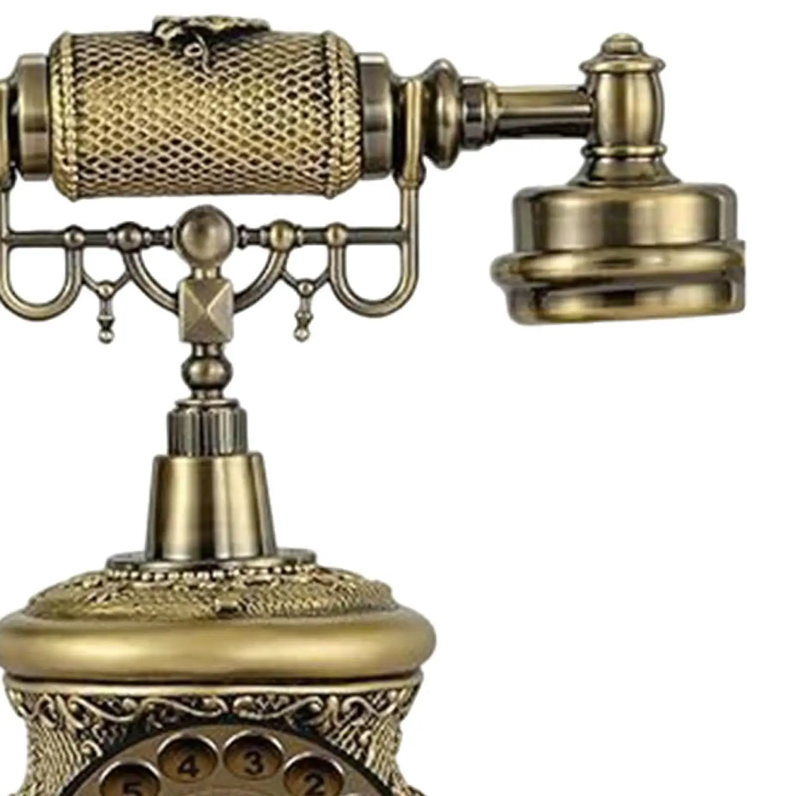 Vintage Telephone Antique Phone Bronze Corded European Style Classic Retro Telephone Landline Phone for Bar Home Office