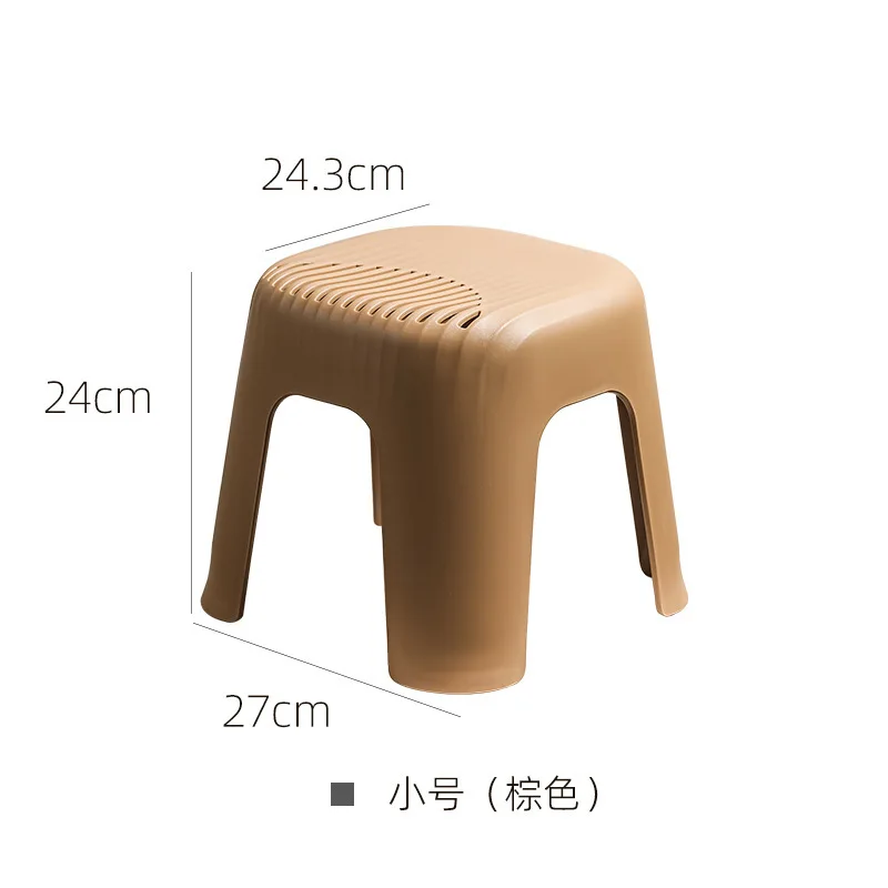 D24 Small bench pad step shoe bench home living room kitchen non-slip sturdy plastic stool