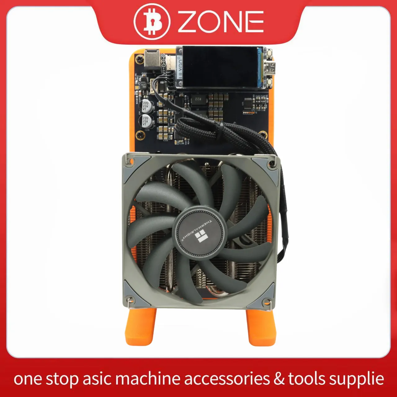

Bitcoin Miner NerdQaxe++ 4.8TH/s 75W Solo Miner BTC, SHA-256 Mining Machine With 120W Power Supply