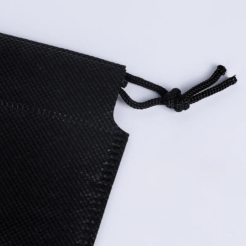 50pcs/lot 32*45cm Big Capacity Open Window Non-Woven Drawstring Bags Clothing Shoes Storage Pouches Custom Logo Print