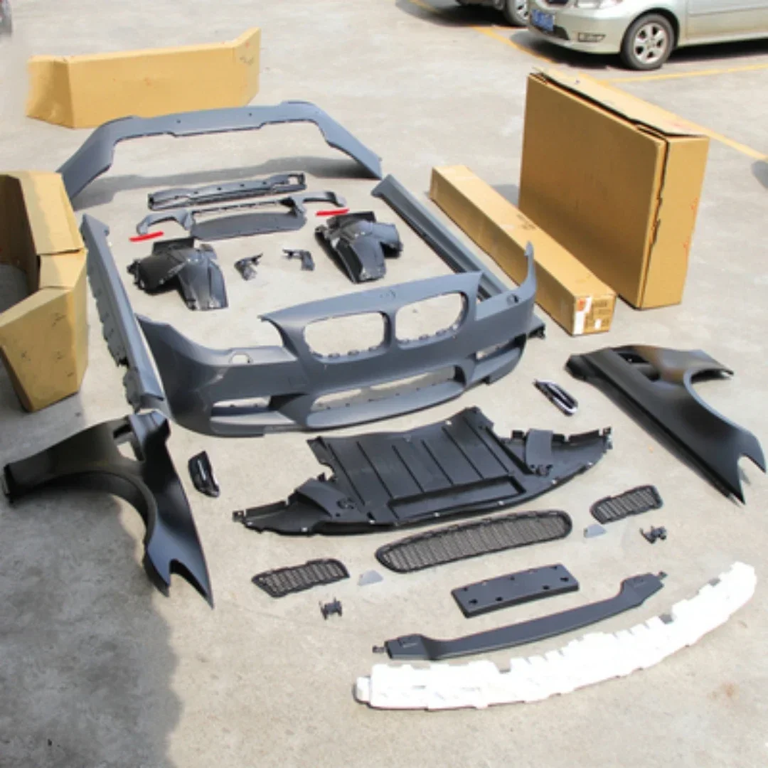 

Комплект кузова переднего и заднего бампера, решетка двигателя, боковая юбка для BMW 5 серии F10 F18 520 525, модифицированный комплект M5, крыло, автомобильные аксессуары