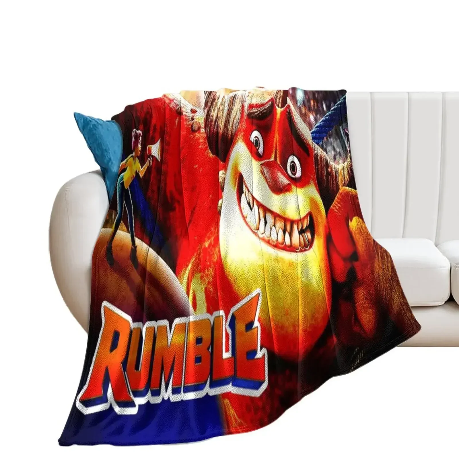 

Rumble Funny Gift For Fans rumble movie Throw Blanket Cute Decorative Beds Blankets Sofas Of Decoration Multi-Purpose Blankets