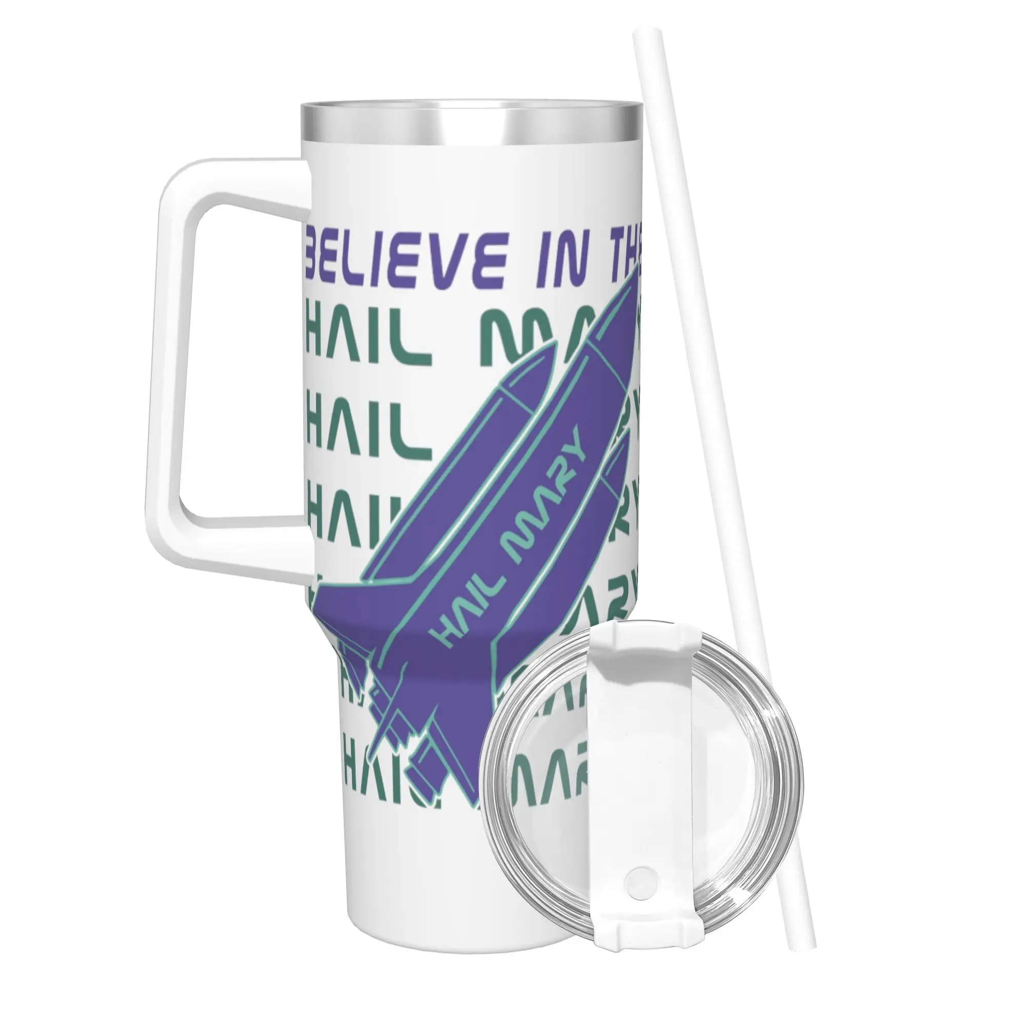 Stainless Steel Tumbler Project Hail Mary Andy Weir Book Lover Thermal Mug  Insulated Hot Drinks Car Mugs Driving Water Bottle