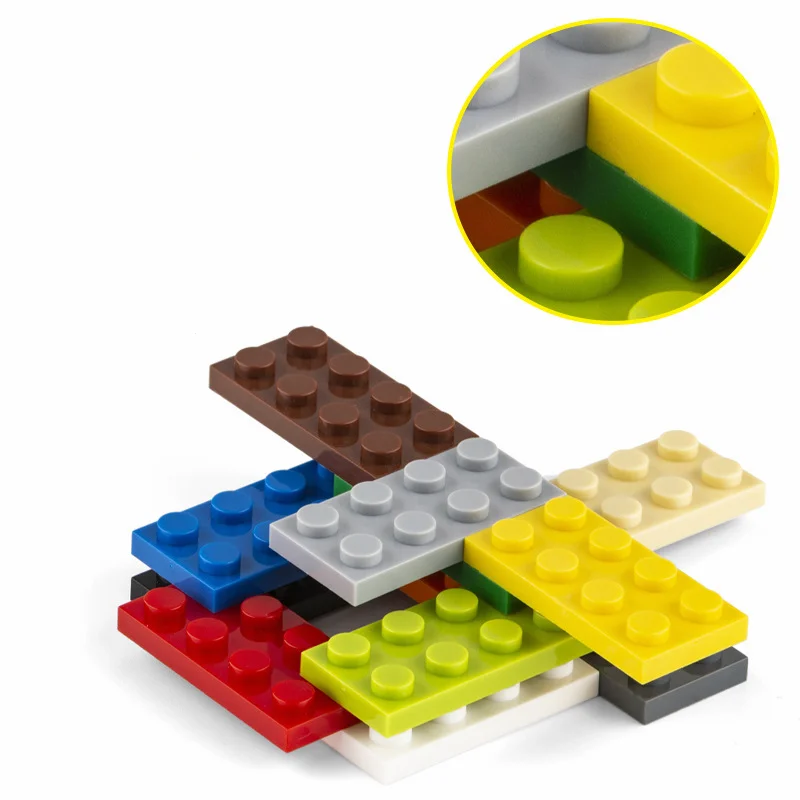 100g Small Particle 3020 2x4 Plate Brick Building Block Flat DIY Parts Buildmoc Compatible Assembly Particle Creative Gift Toys
