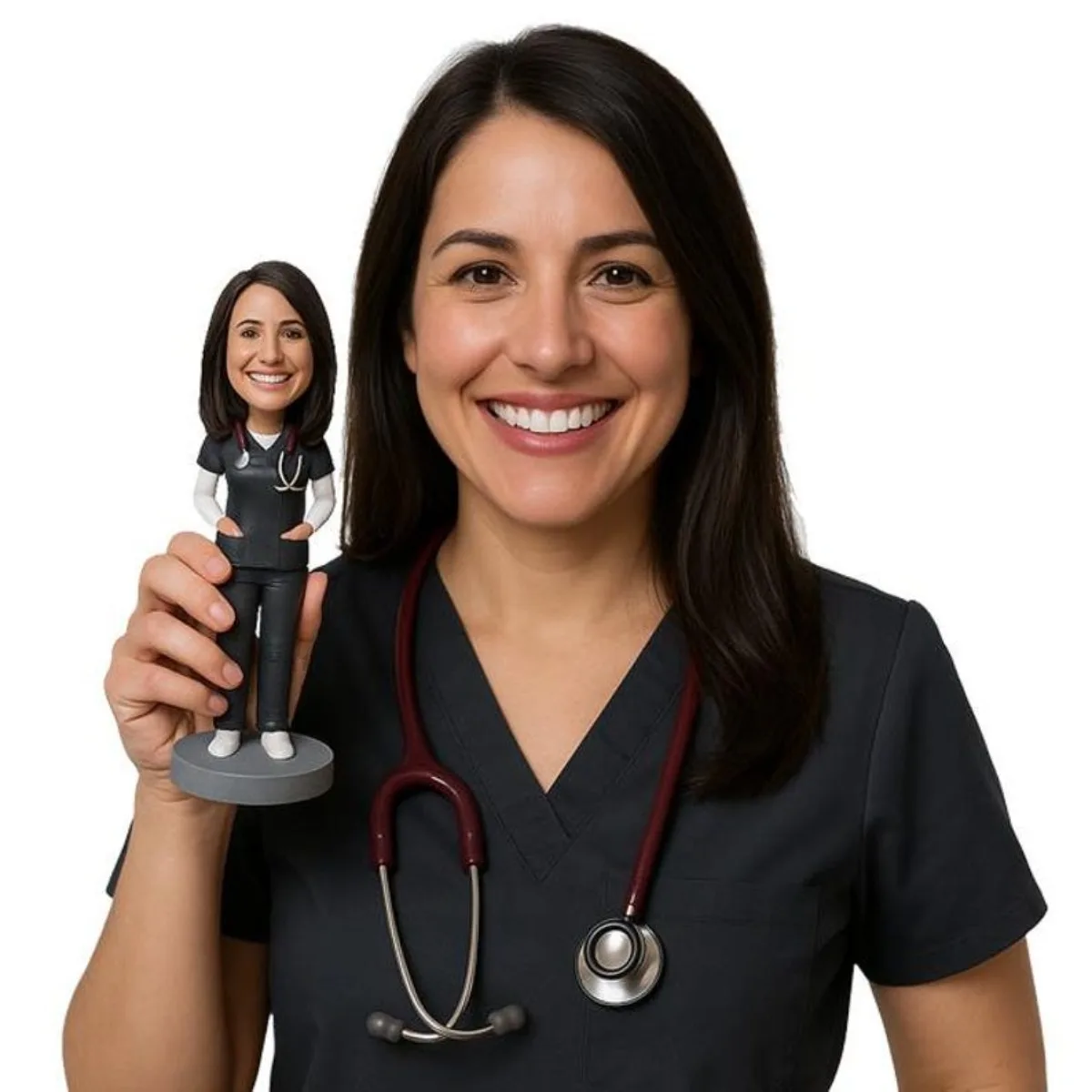 

Personalized Bobblehead Handmade Clay Figurine Custom From Photo One Of A Kind Gift For Wife Husband Mom Dad