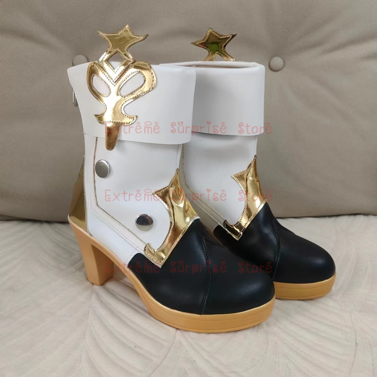 

Cosplay36-43 Size IN STOCK Clorinde Cosplay Shoes Genshin Impact Cosplay Clorinde High Heels Cosplay Shoes Prop