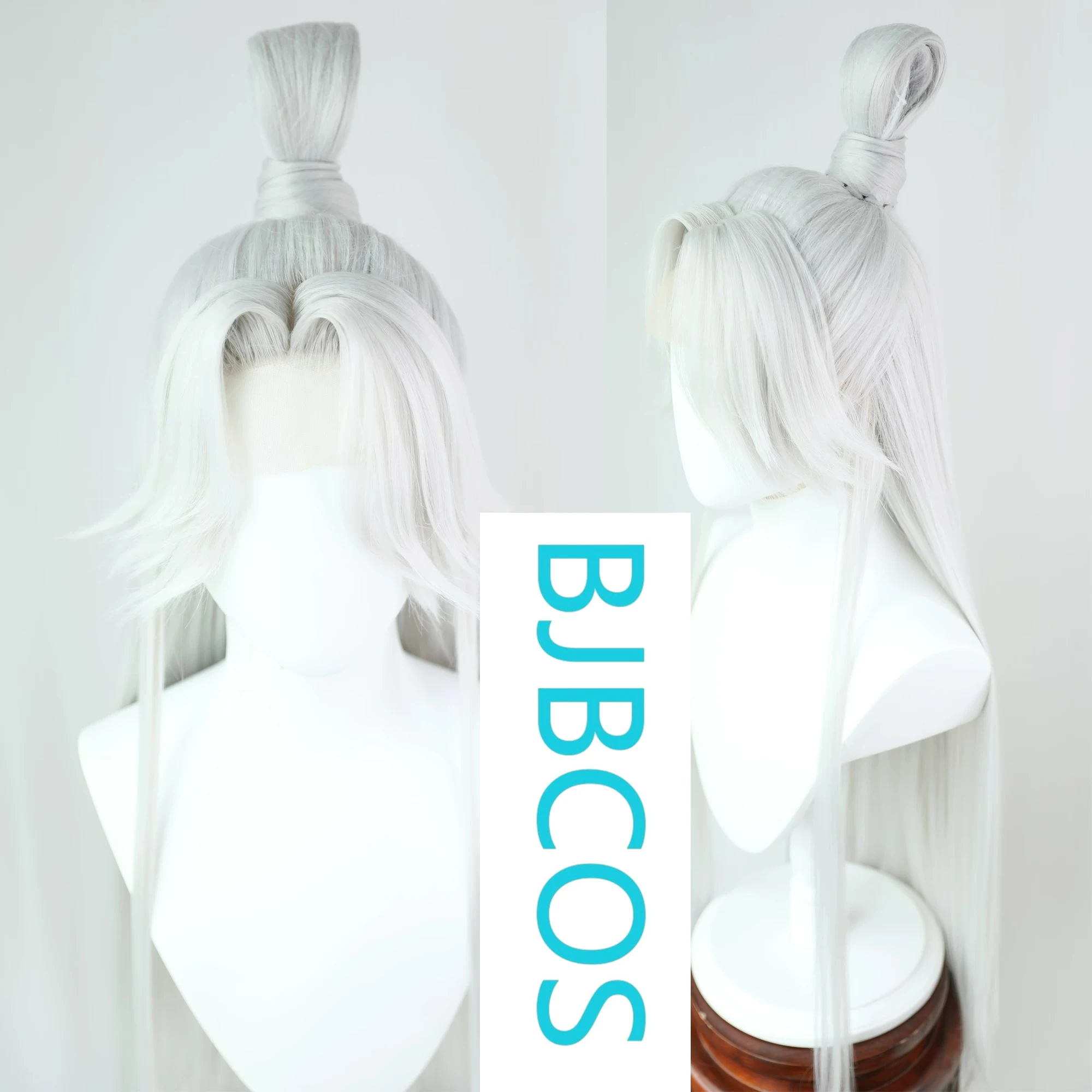 

[Styled Wig]Ashes of the Kingdom‌ Silver white Lace Front Wig COS straight hair repair wig cover