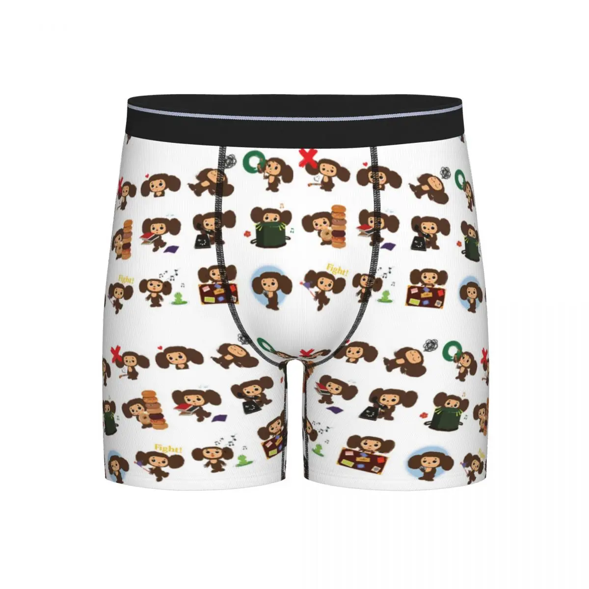 

Long Boxer Underpants Shorts Cheburashka Panties Men's Soft Underwear for Homme Man Boyfriend Gifts