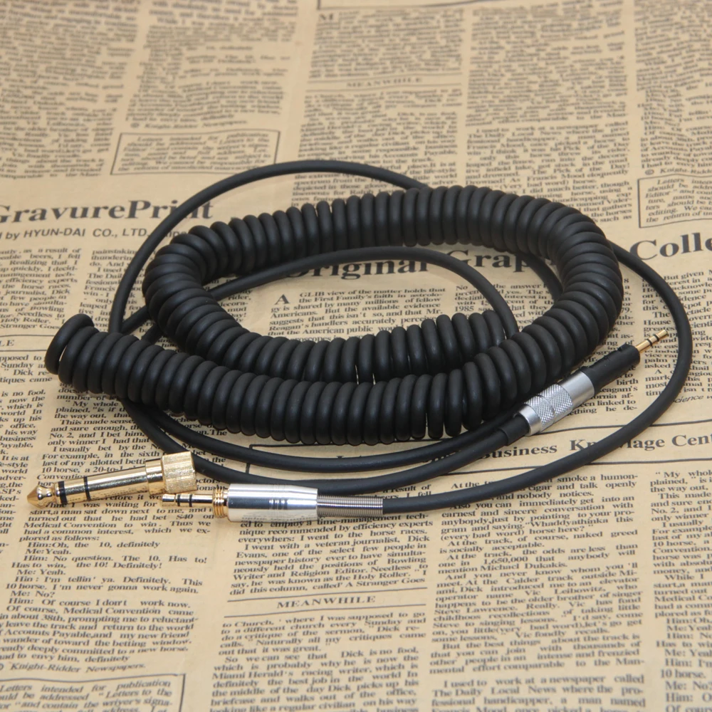 Пружинный Спиральный кабель для наушников Sennheiser HD598 HD558 HD518 HD560s HD 598 558 518 SE, обновленный сменный шнур