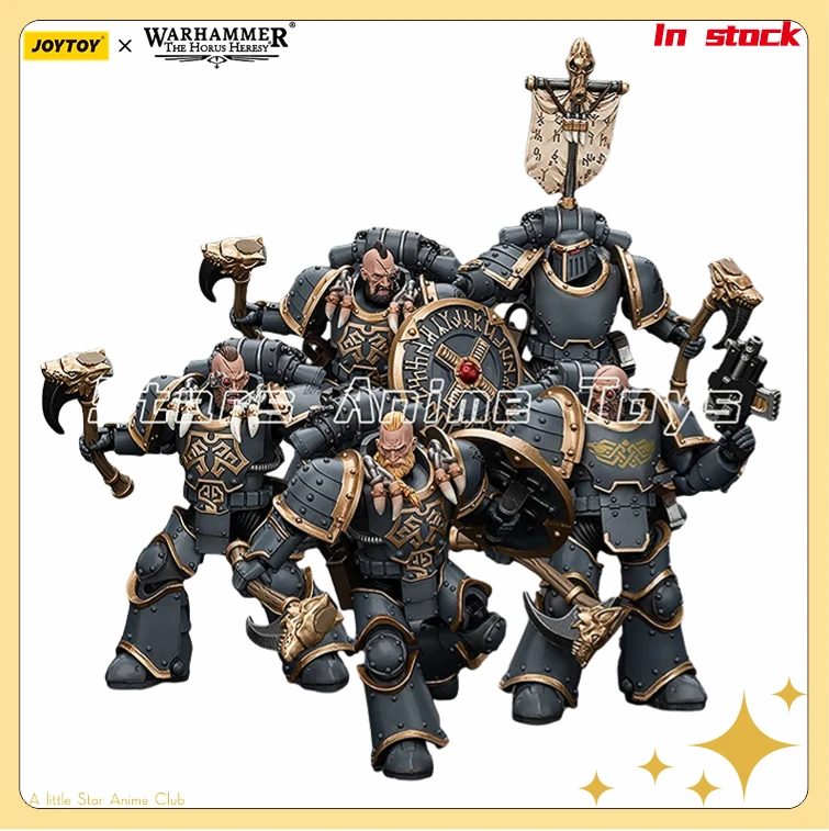 

1/18 Action Fique JOYTOY Warhammer The Horus Heresy Space Wolves Grey Slayer Pack оригинальная игрушка