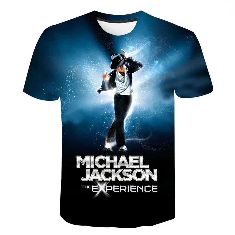 Michael Jackson 3D Print T-Shirt Uomo Donna Bambini Hip Hop Fashion Casual Streetwear Boy Girl Kids Printed T Shirt Cool Tops