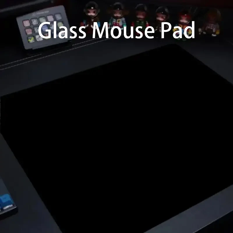 

Минималистичный однотонный стеклянный коврик для мыши, игровой офисный коврик для клавиатуры компьютера, коврик для киберспорта, закаленный фотоэлектрический коврик для мыши, настольный коврик