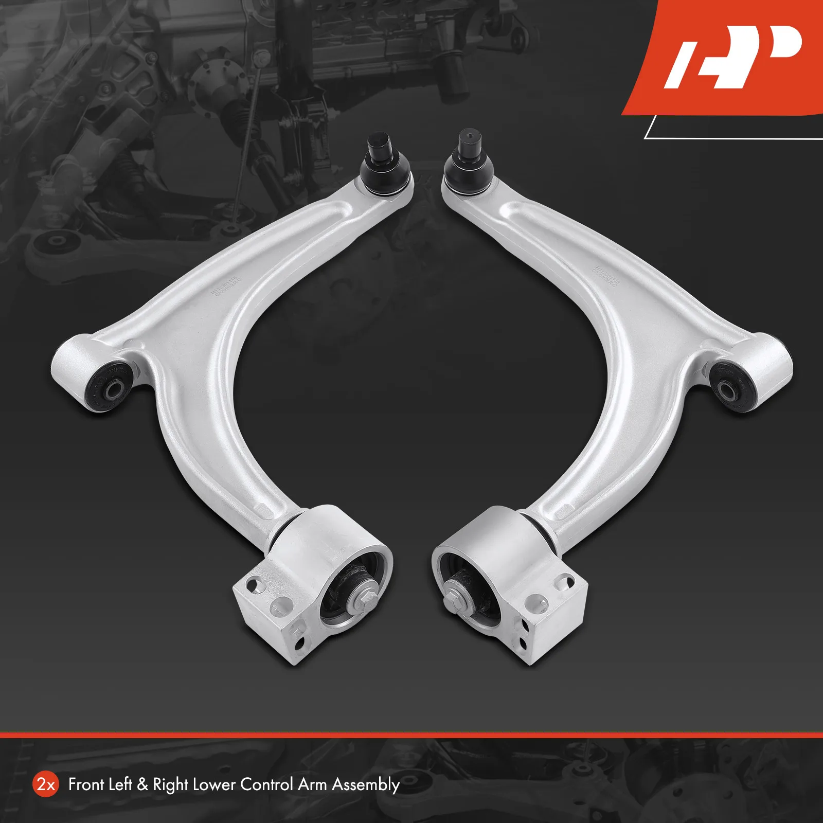 A-Premium Pair Front Lower Control Arm with Ball Joint for Chevrolet Malibu 2004-2012 Pontiac G6 2005-2010 Saturn Aura 2007-2009
