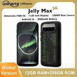 Unihertz Jelly Max Mini Smartphone Dimensity 7300 CPU 5G Android 14 24GB 256GB 32MP 100MP Camera Dual Nano SIM Card