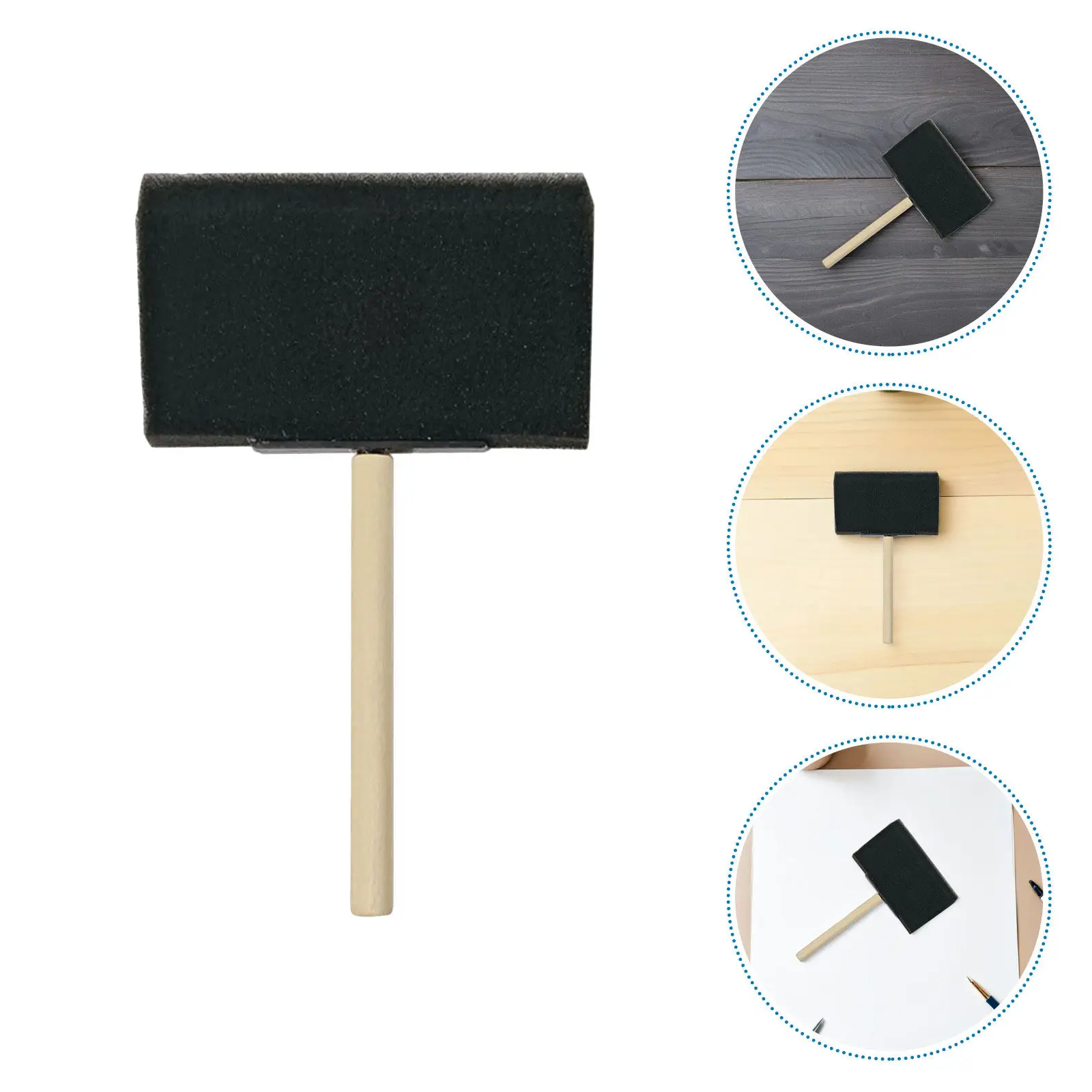 

Набор из 30 многоразовых губчатых кистей для рисования, трафаретов и работы с холстом