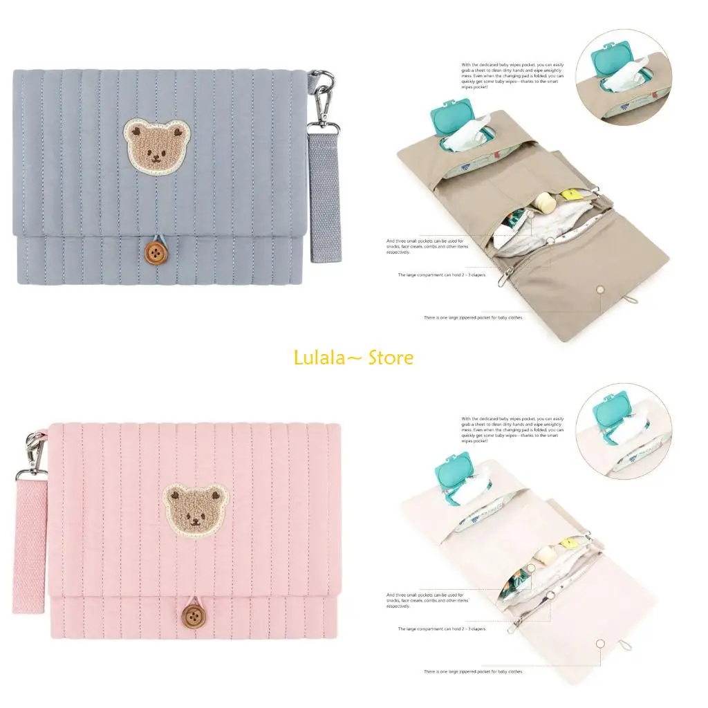 

Y4QA Многофункциональная детская дорожная сумка для подгузников, легко прикрепляемая к коляскам, компактная складная конструкция