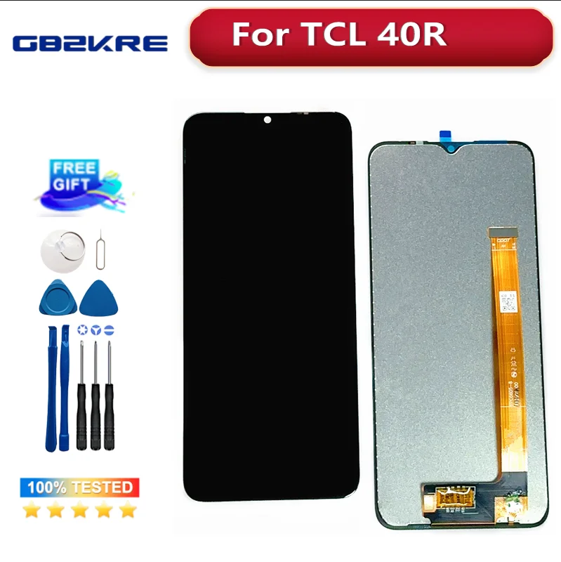 

6.6" Original LCD Screen For TCL 40 R 40R Display LCD Screen Front Touch Glass Replacement For TCL T771K T771K1 T771H T771A