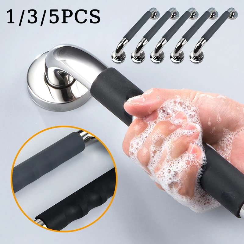 

304 Stainless Steel Toilet Railing Safety Handrail For Elderly Disabled Bathroom Support Grab Bar Fall Prevention