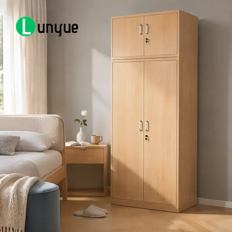 Customizable Modern Steel Folding Wardrobe for Apartment Hotel Space Saving Durable Metal Clothes Storage Organizer Furniture