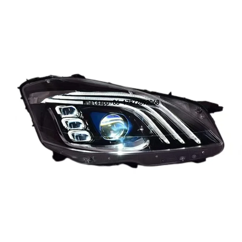 

High Quality 12V DRL Front LED Headlamp 6000k White Color Temperature Bulb Benz S Class W221 New Car Upgrade LED Headlights