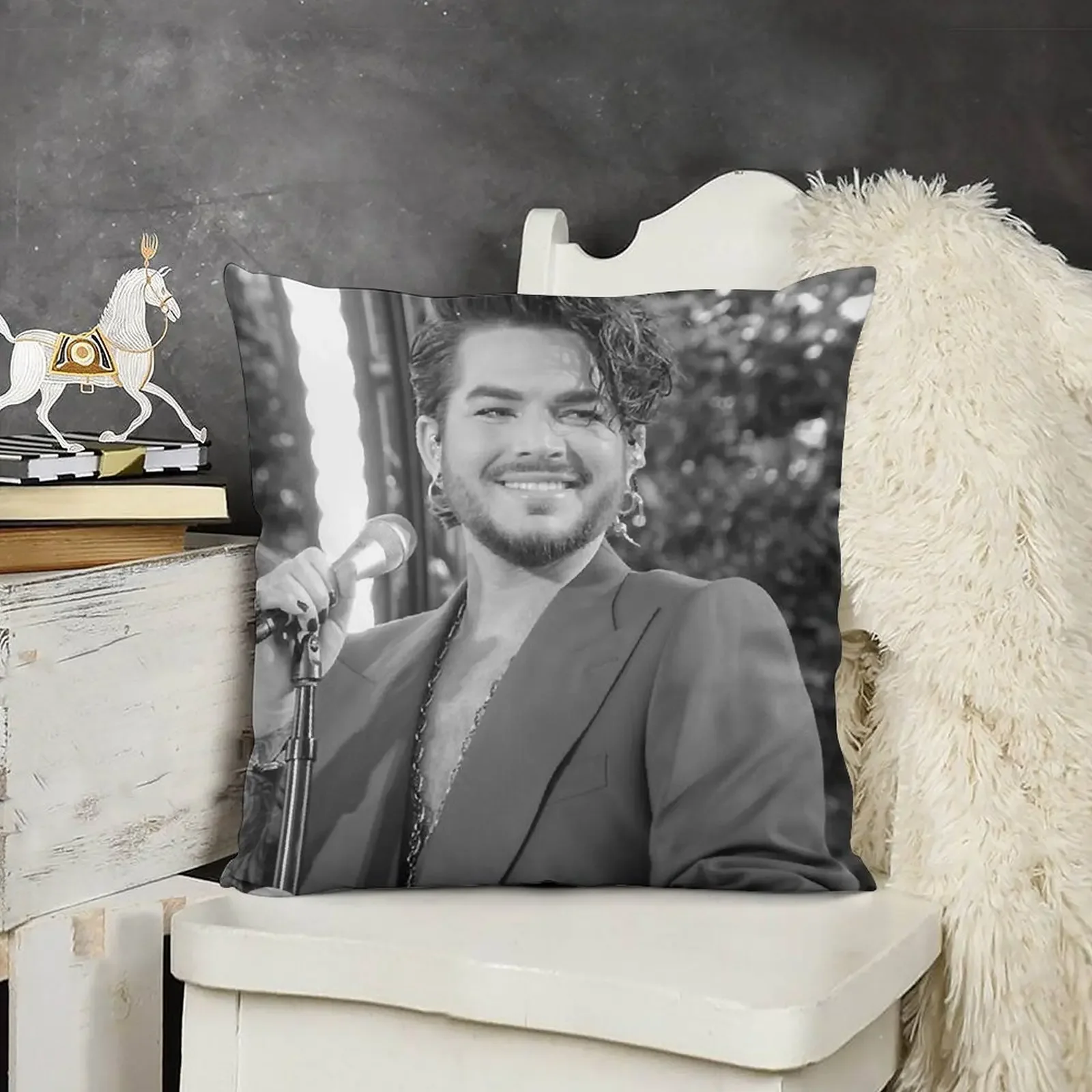 

Smile Adam In Concert Throw Pillow Christmas Covers Pillowcases For Pillows pillow