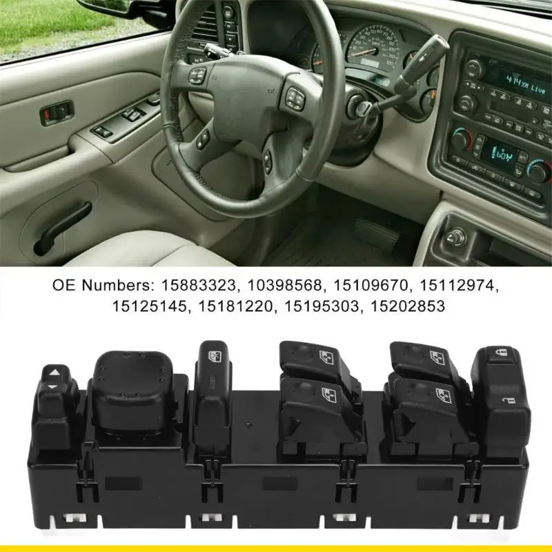 

SZCH Автомобильные аксессуары для 1500 15883323 10398568 15109670 15112974 15125145 Сменный выключатель стеклоподъемника