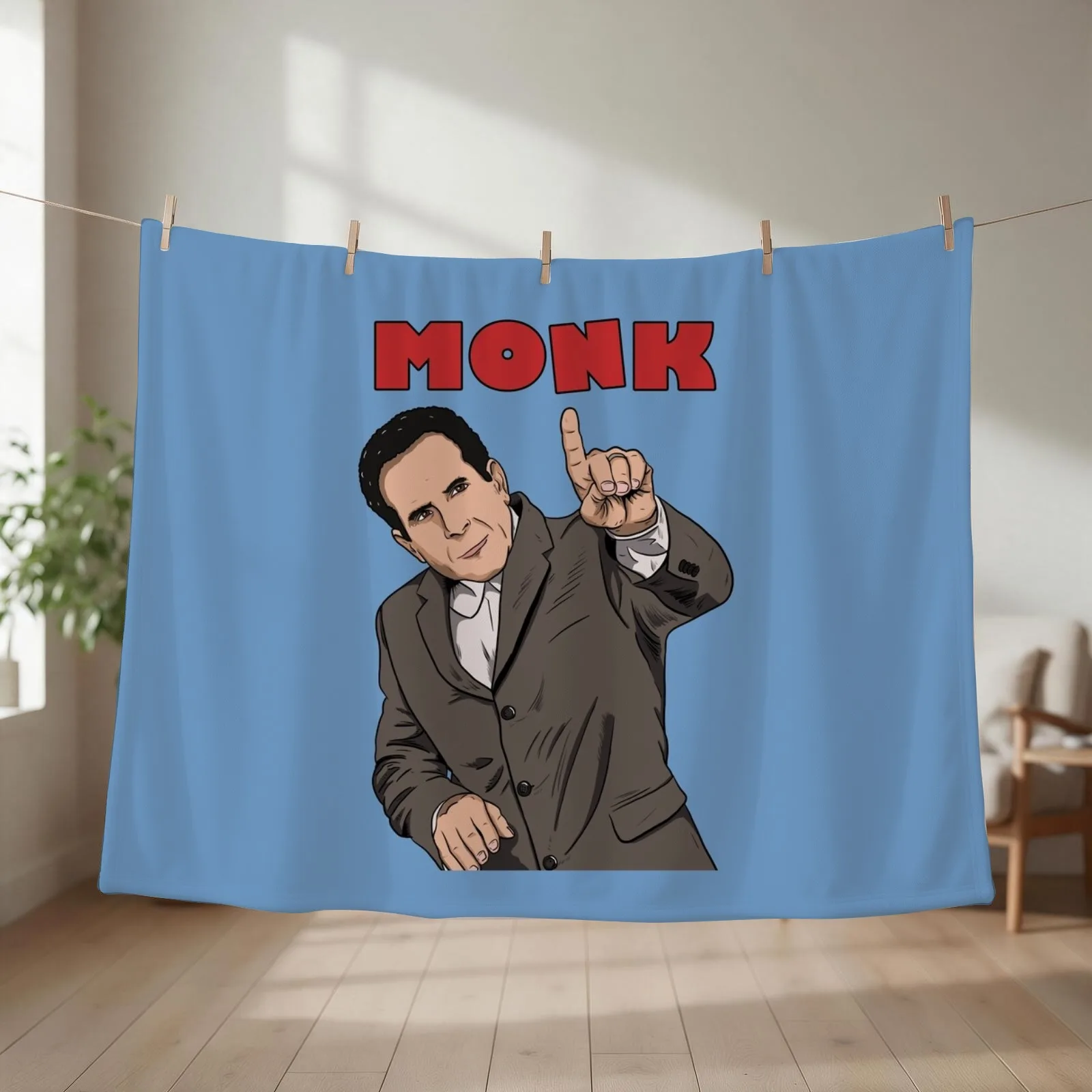 Adrian Monk Throw Blanket Camping bed plaid Sofa Quilt Softest Blankets