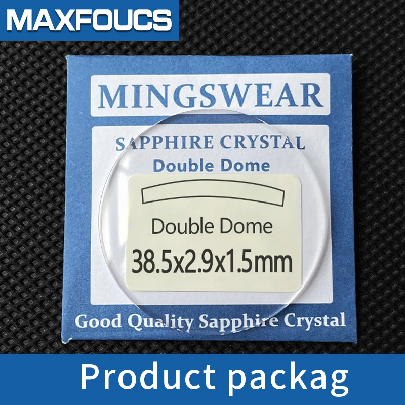 Sapphire Double Dome 1.5mm Thick Diameter 30-39.5 mm Anti-scratch Watch Glass Domed Crystal Transparent Watches Repair Parts