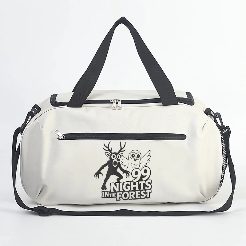 숲속의 99 밤 여행 가방 대용량 휴대용 여행 가방 패션 만화 애니메이션 인쇄 어깨 가방 생일 선물