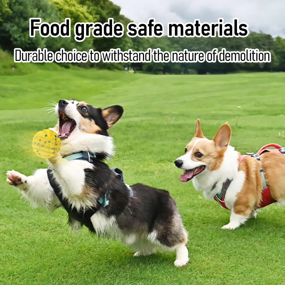 Interactive Dog Ball Toy Electric Vibrating Dog Ball Three Play Modes Textured Smart Bouncing Ball for Medium to Large Dogs Chas