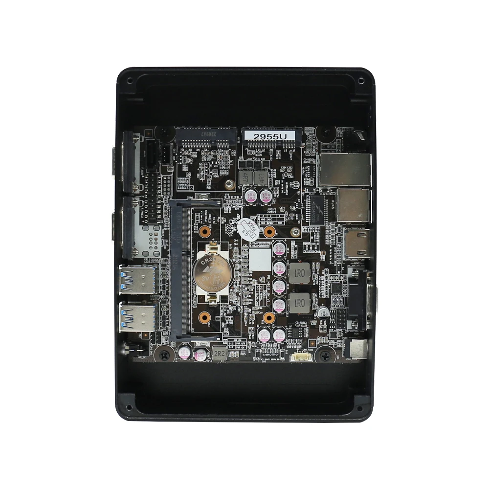 كمبيوتر صغير رخيص الثمن N100 بدون مروحة 2 HD * MI + 1DP 2 منافذ Com 2Lans Wifi DDR4 RAM قابس أمريكي للاستخدام الصناعي منتج جديد #5